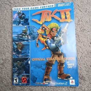 Jak II Official Strategy Guide Brady Sony Playstation 2 Naughty Dog NO POSTER TA